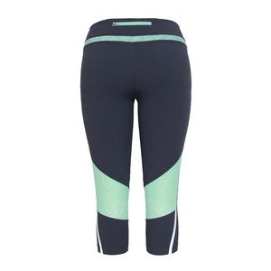 Tangerine Dark Grey & Mint Capri Leggings - Size M